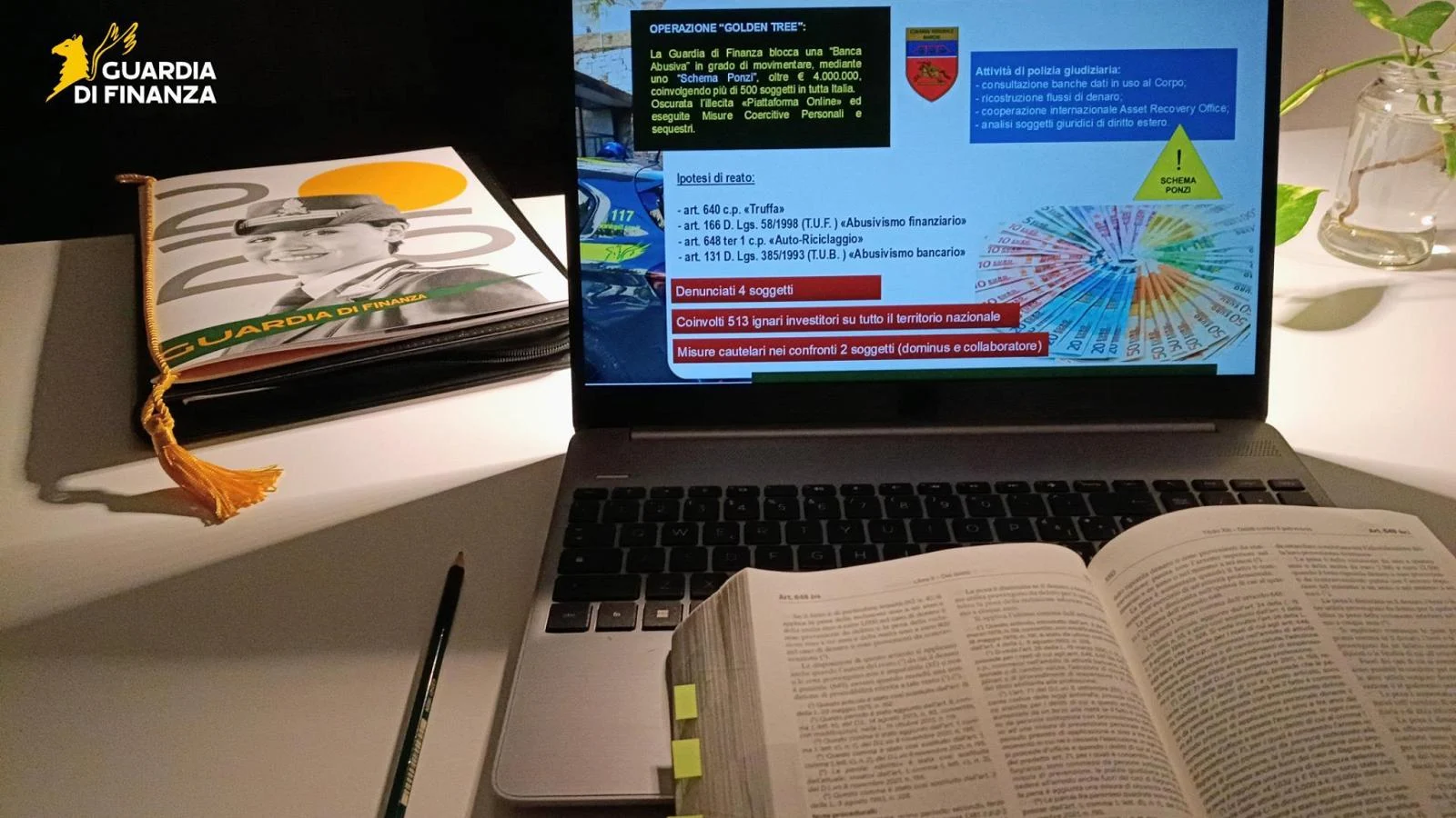 Banca abusiva movimentou €4 milhões e lesou 500 vítimas em golpe estilo Ponzi, diz Guardia di Finanza