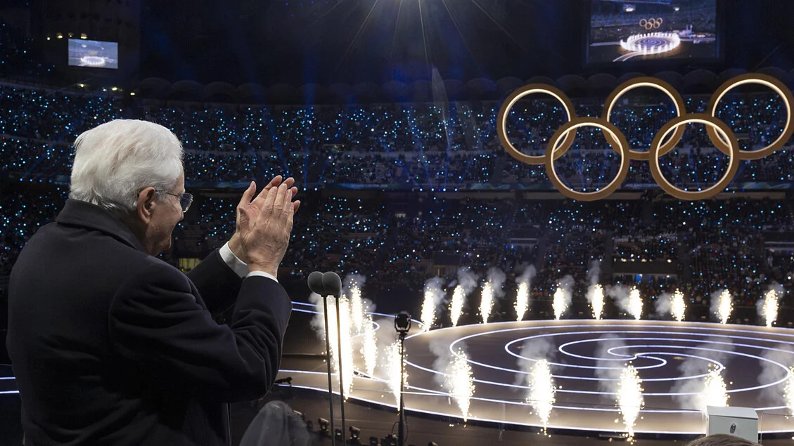 Mattarella em Cortina: presidente acompanha provas e visita Casa Italia nos Jogos de Inverno