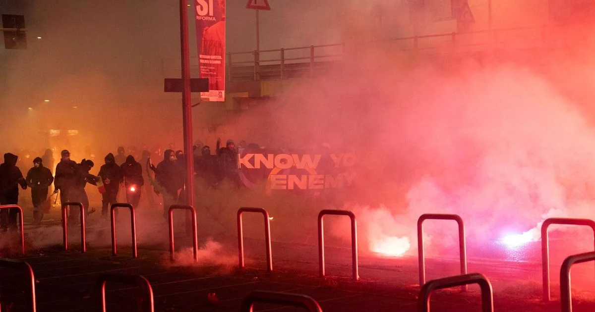 Meloni condena os tumultos em Milão: ‘Quem protesta contra as Olimpíadas é inimigo da Itália’
