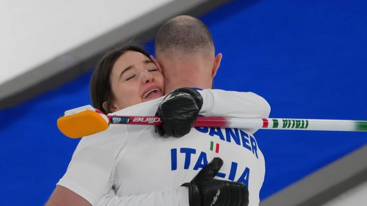 Bronze histórico no curling: Constantini e Mosaner superam os britânicos diante da princesa Anne