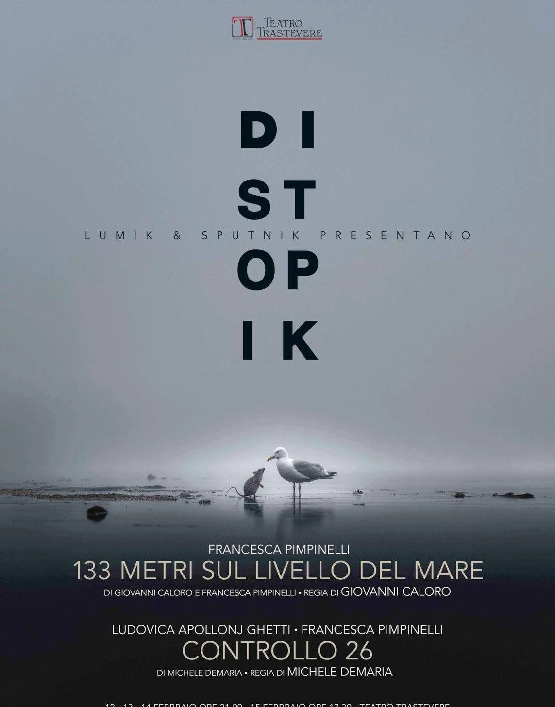 Distopik no Teatro Trastevere: dois atos únicos que espelham um futuro pós-apocalíptico