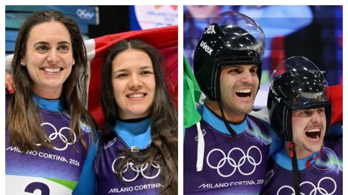 Itália comemora: dois ouros consecutivos no slittino fazem explodir a festa em Cortina
