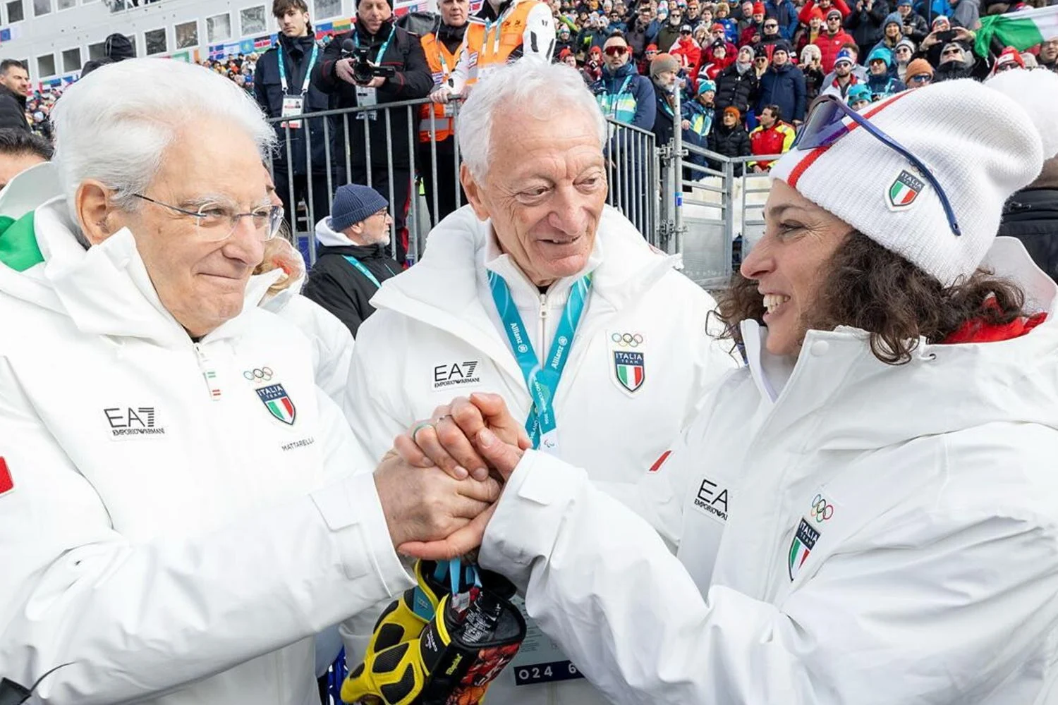 Mattarella saúda Federica Brignone após ouro em Cortina: 'Bravissima' e abraço que traduzu o país