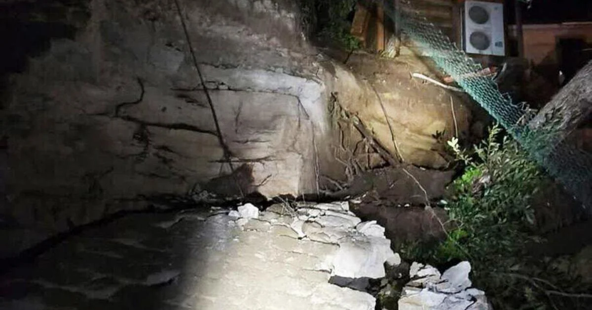 Deslizamento em Formello: talude atinge prédio, há 1 morto e 2 feridos