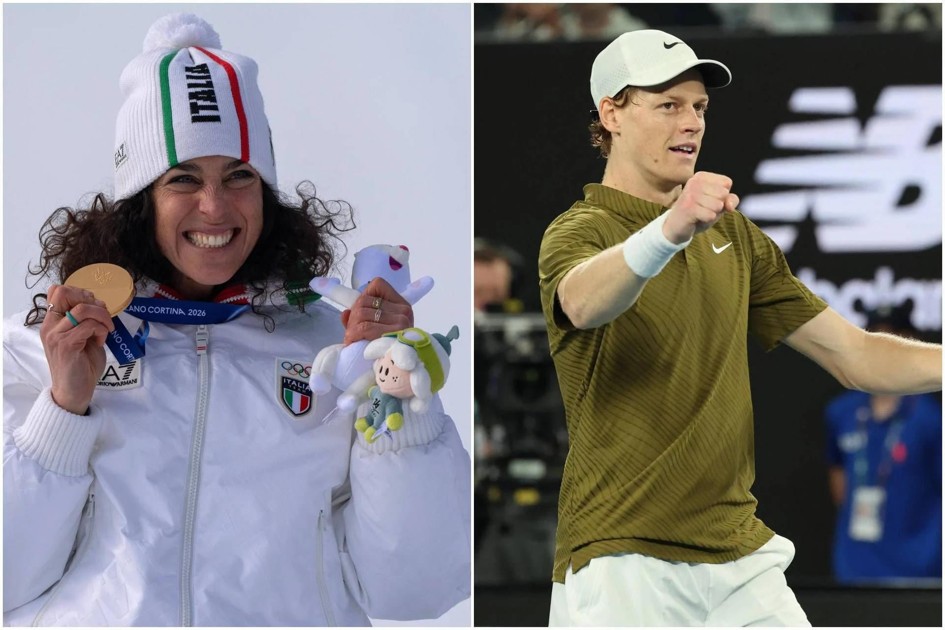 Brignone conquista ouro no Super‑G de Milano Cortina 2026; Sinner celebra nas redes