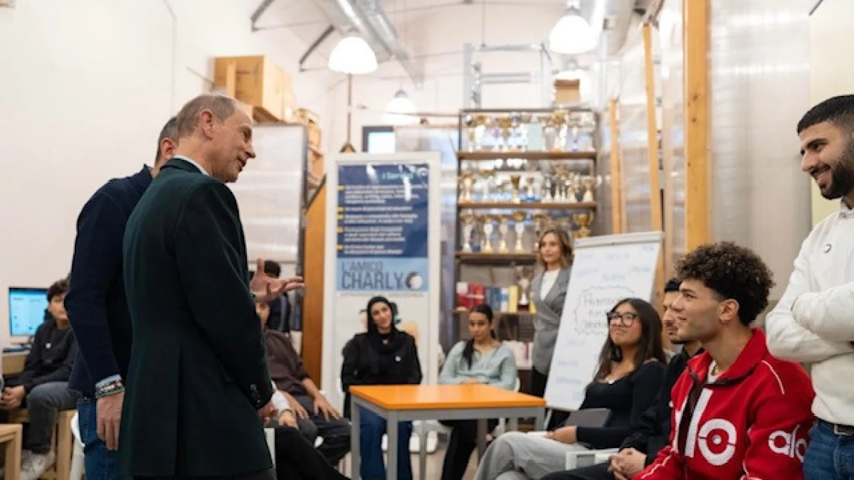 Príncipe Eduardo visita L'Amico Charly em Milão: ping-pong, estúdio e o legado dos Duke of Edinburgh nos Jogos Milano Cortina
