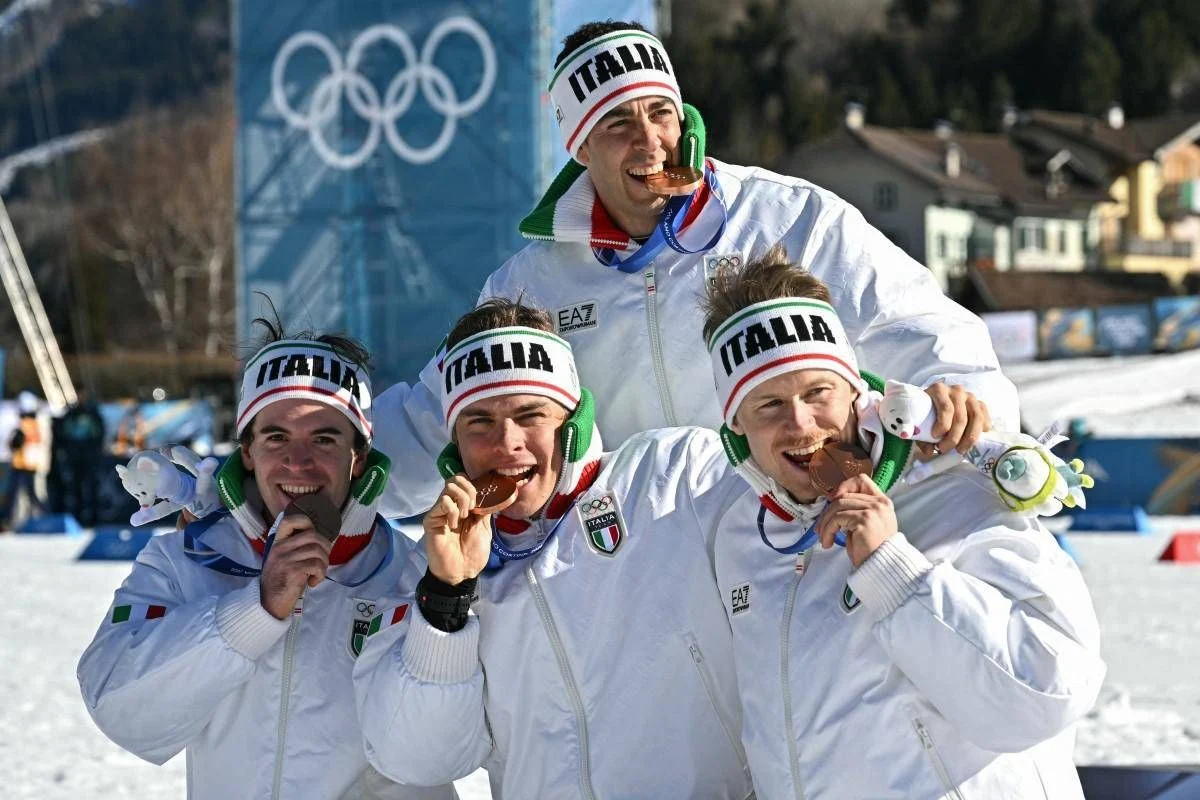 Milano‑Cortina 2026: Itália conquista bronze na staffetta masculina do esqui de fundo