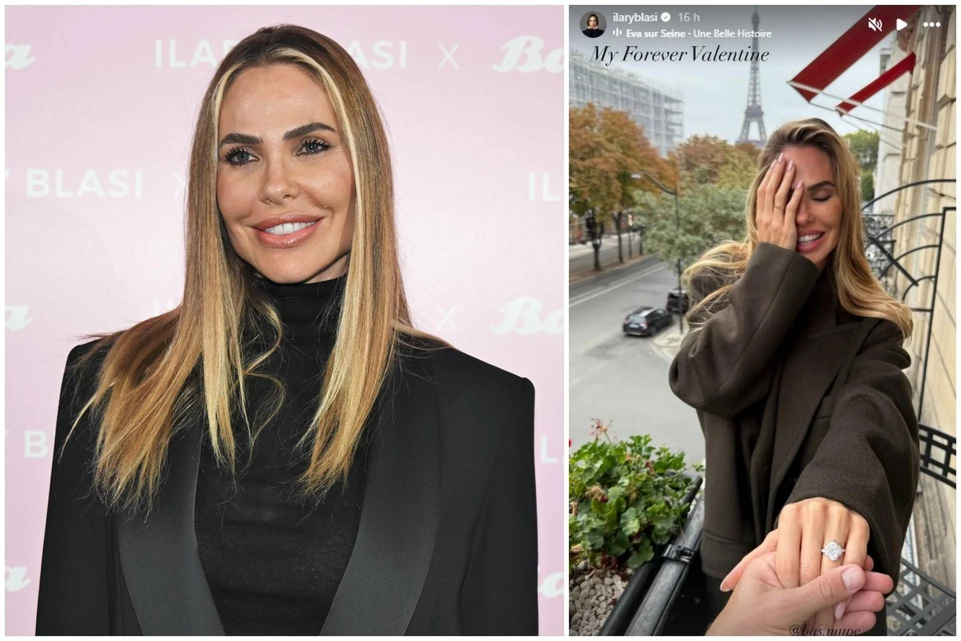 Ilary Blasi aceita pedido de casamento de Bastian Muller: O anel e o anúncio romântico em Paris