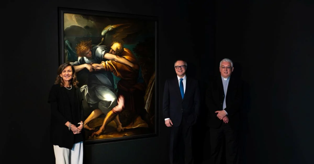 Fiera Milano exibe 'Lotta di Giacobbe con l’angelo' do Morazzone durante os Jogos Milano Cortina 2026