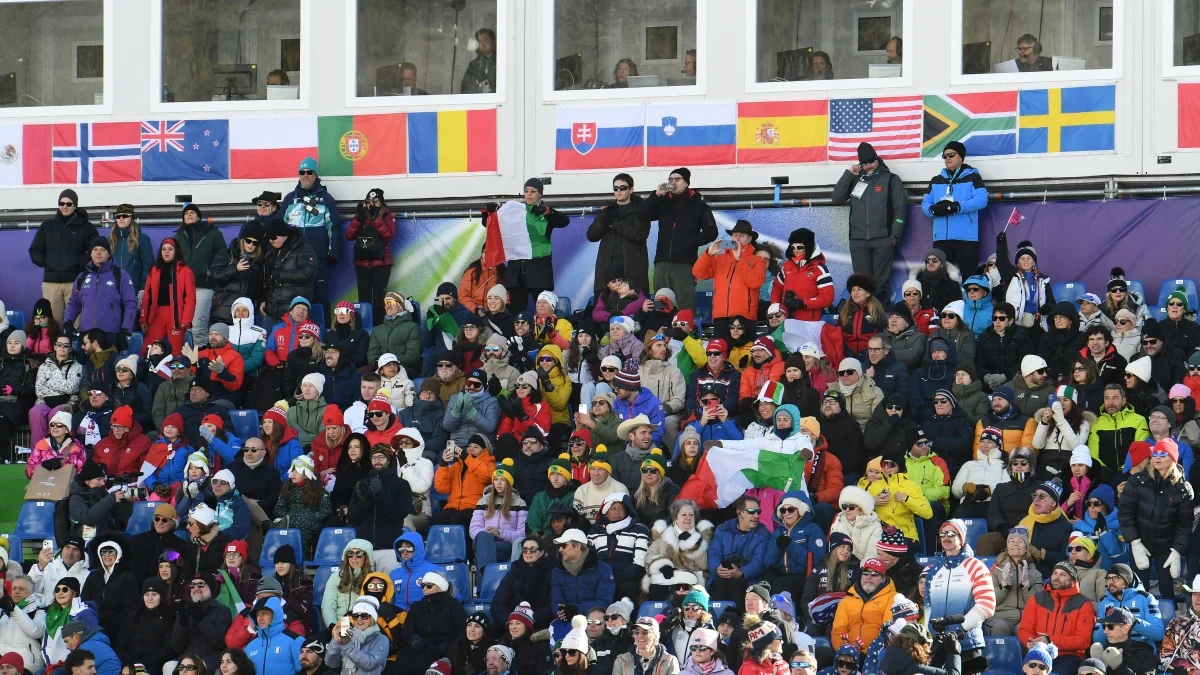 Cortina, le immagini più belle dalle Tofane per lo slalom gigante — corrieredelveneto.corriere.it