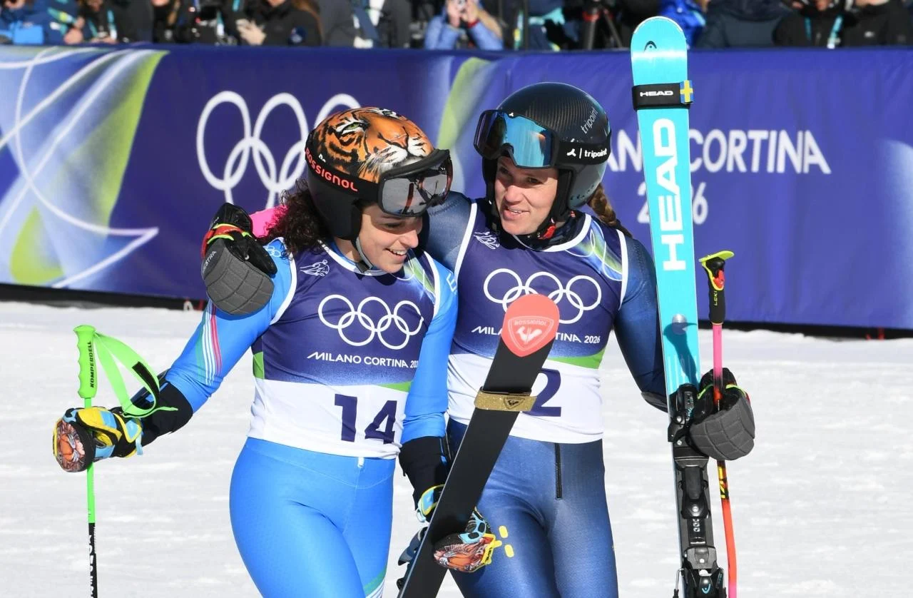 Cortina, le immagini più belle dalle Tofane per lo slalom gigante — corrieredelveneto.corriere.it