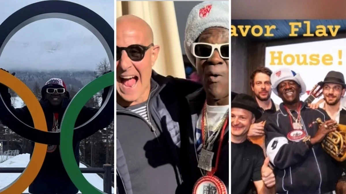 Flavor Flav em Cortina: Do relógio king-size ao 'pin mania' nas Olimpíadas