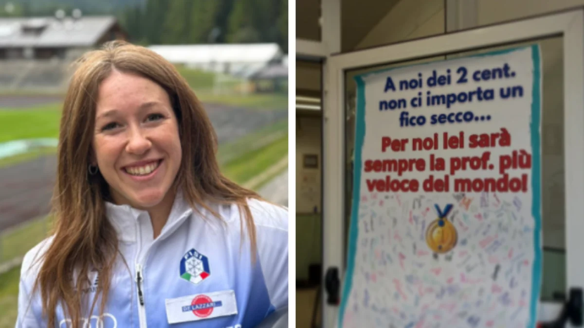 Martina Favaretto perde vaga olímpica por dois centésimos; alunos a homenageiam com cartaz