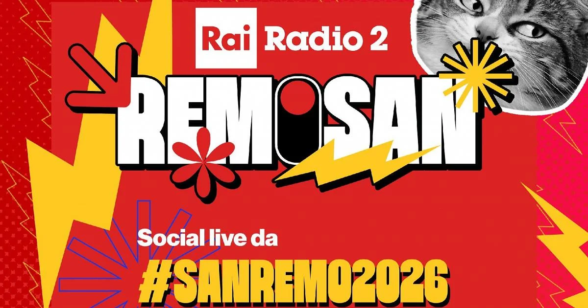 RemoSan: Rai Radio2 vira palco digital em Sanremo e celebra as canções mais surreais