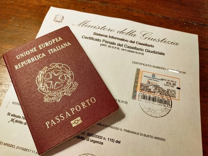 Certificado de Antecedentes Criminais na Itália