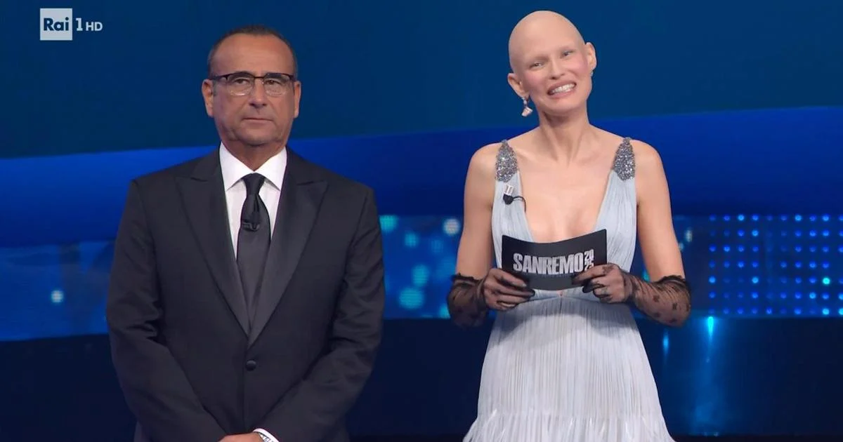 Bianca Balti retorna a Sanremo 2026: um ato de força ao lado de Carlo Conti