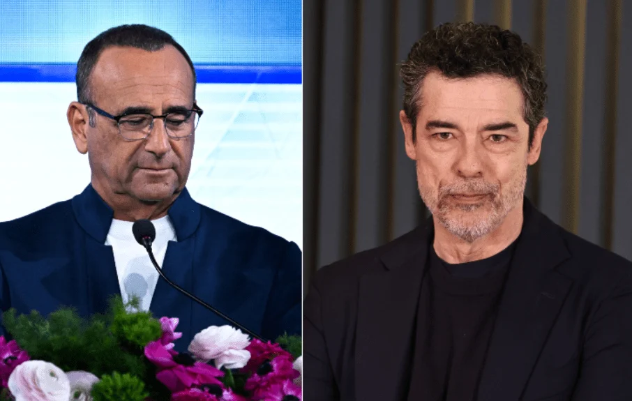 Carlo Conti esclarece mal-entendido com Alessandro Gassmann: “Nenhum veto a parentes no palco do Ariston”