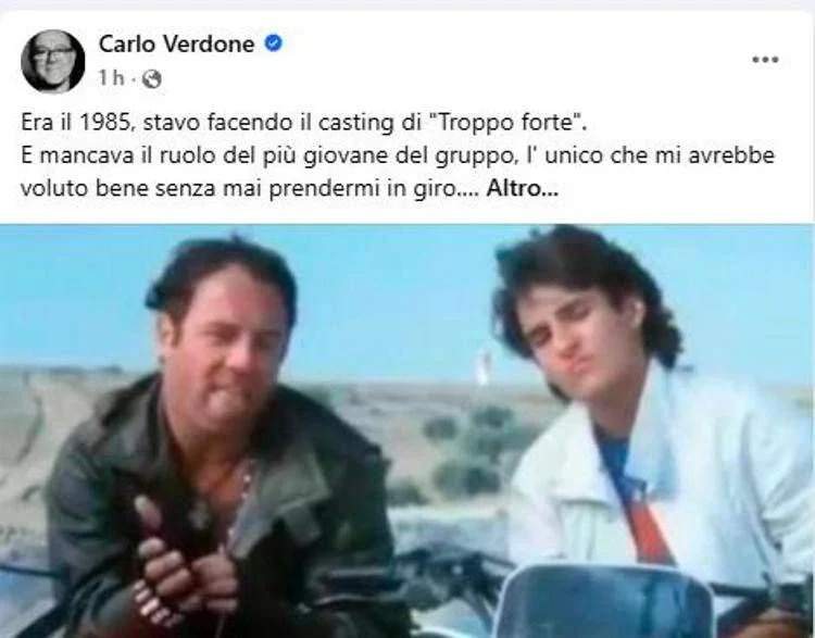 Sanremo 2026: Carlo Verdone celebra Sal Da Vinci — 'Oggi Troppo Forte sei tu'