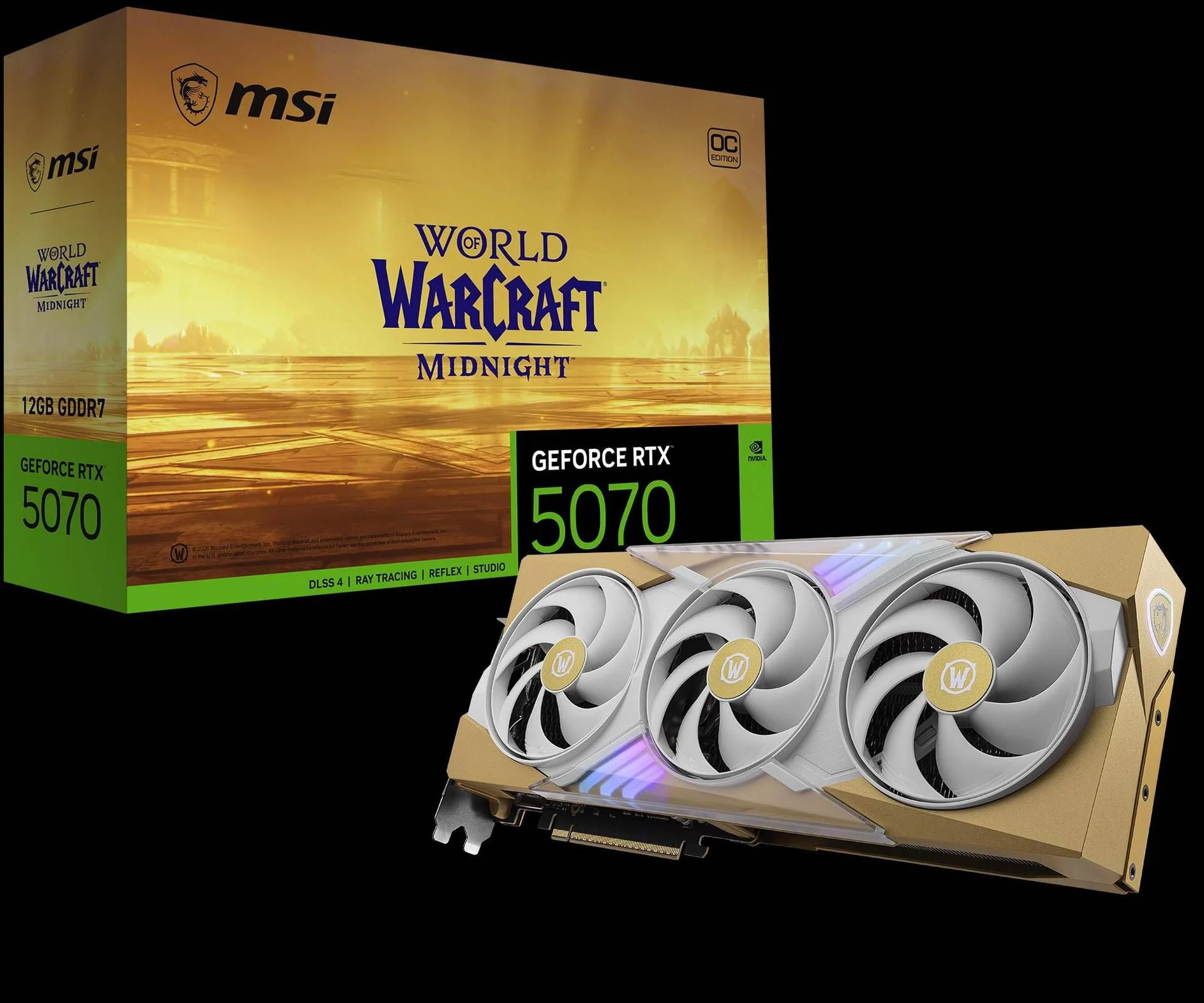 MSI lança edição limitada RTX 5070 dedicada a World of Warcraft: Midnight