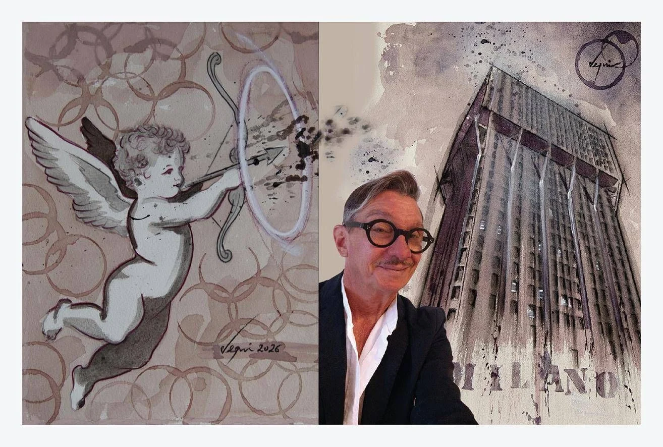 Il mondo ha bisogno di angeli: Miky Degni traz seus 'dipinti alcolici' a Milão em 6 de março