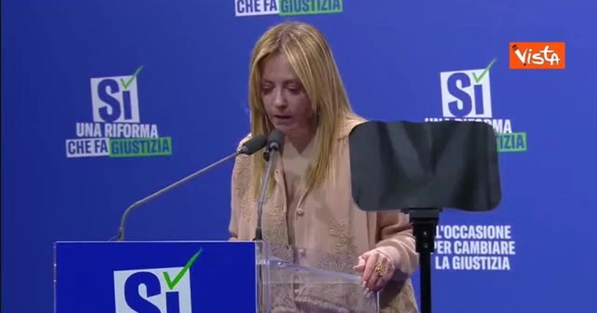 Meloni reafirma: "Não há hipótese de eu me demitir se vencer o 'não' no referendo sobre a justiça"