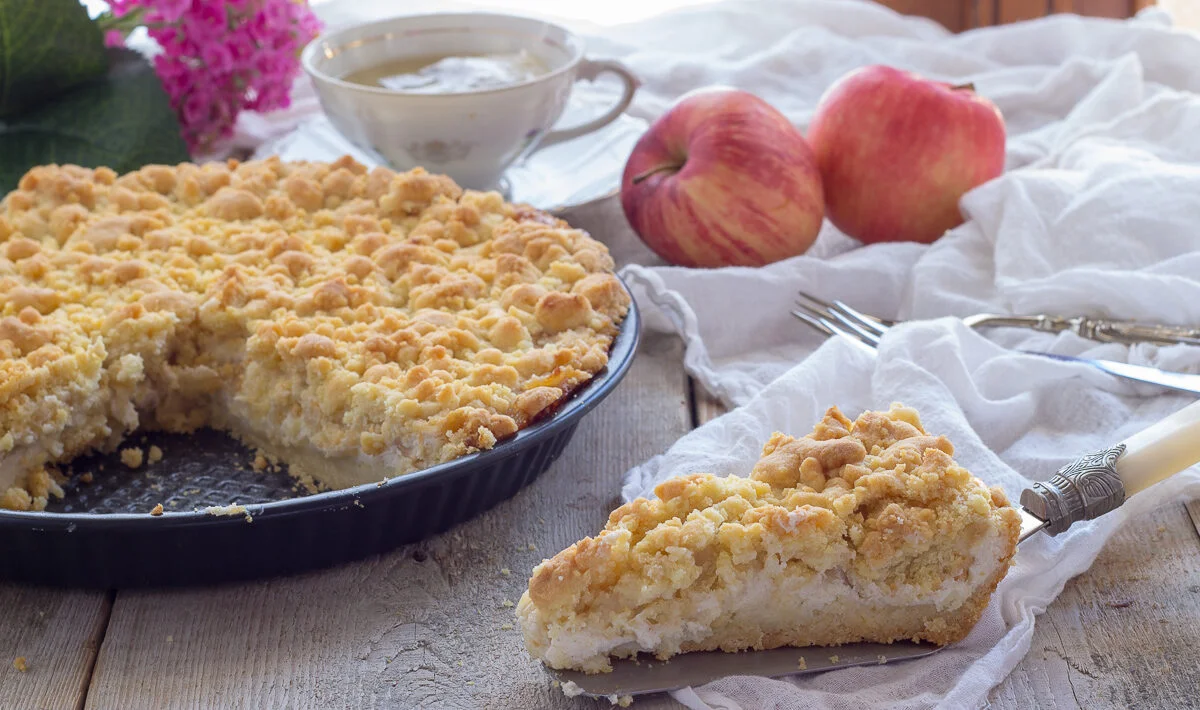 Receita Fácil de Torta di Mele Sbriciolata
