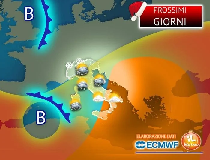 Meteo: Vórtice se afasta para o Norte da África — Consequências para o tempo na Itália