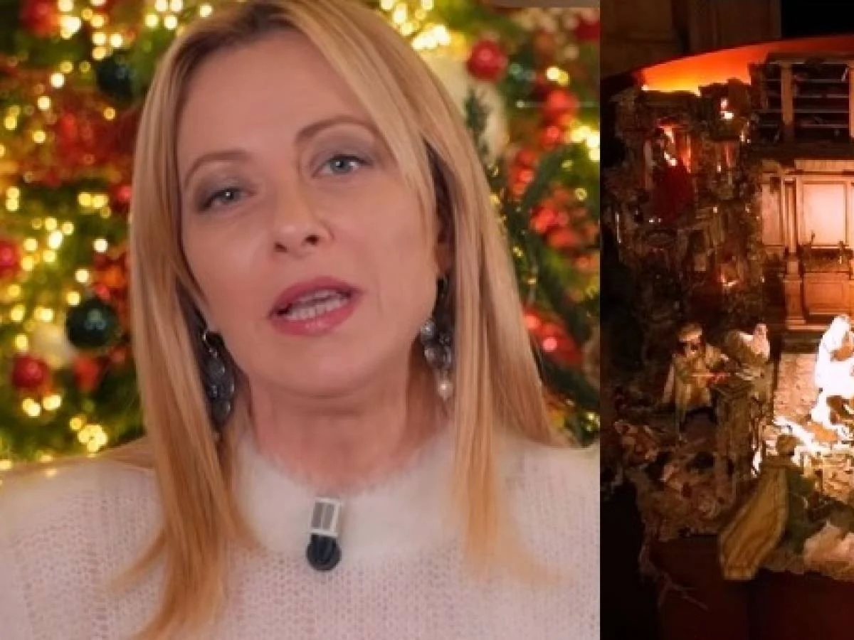 Giorgia Meloni saúda os italianos e defende a 'revolução do presépio' neste Natal