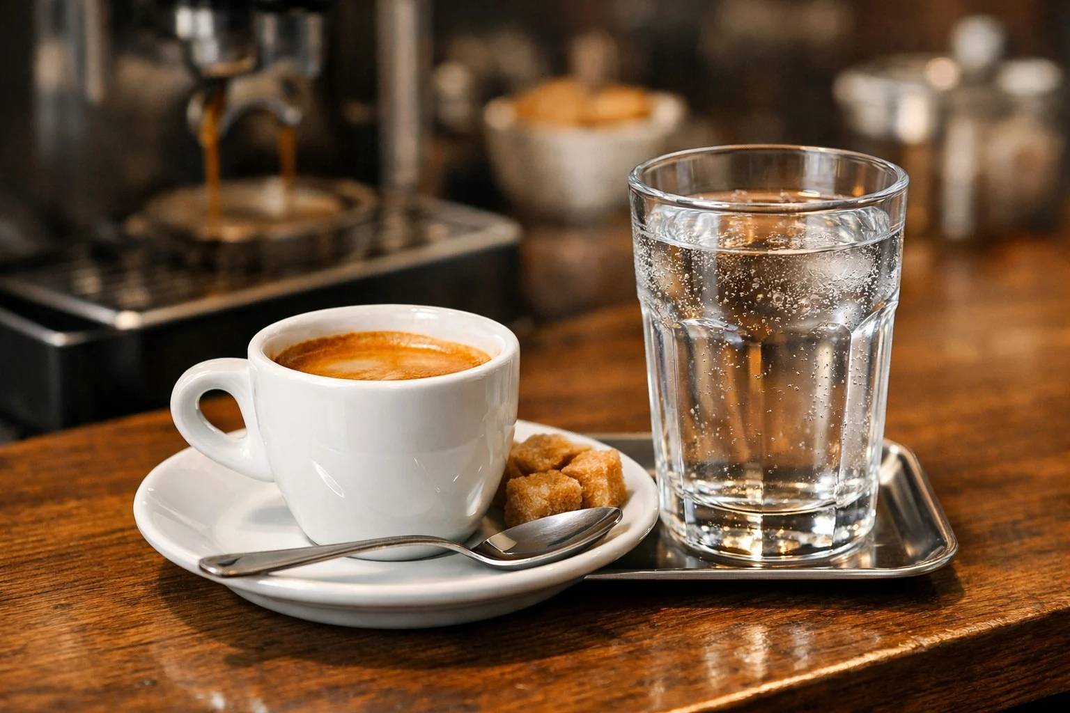 Por que o café na Itália vem sempre com um copo de água? Entenda o ritual