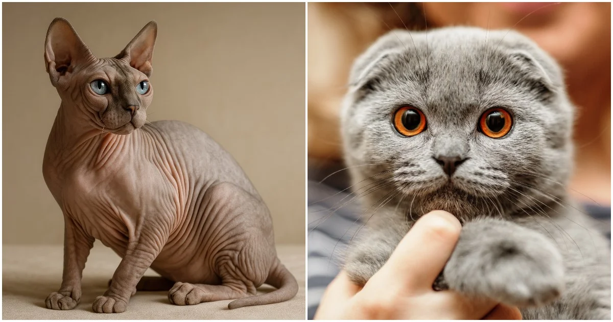 Holanda proíbe posse de gatos Scottish Fold e Sphynx: multas de até €1.500 e proteção ao bem‑estar animal