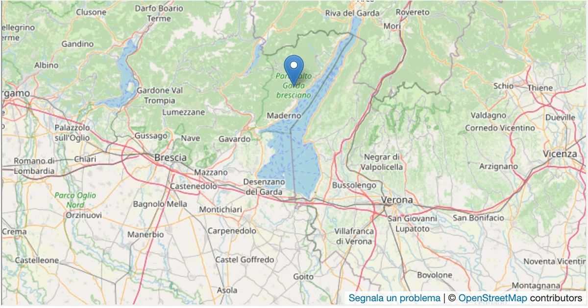 Terremoto no Garda: dupla tremor entre Brescia e Trentino, o maior de magnitude 3.4
