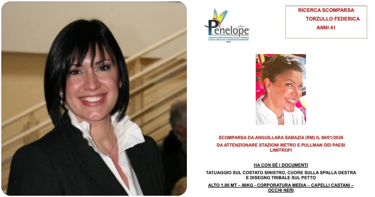 Procuradoria de Civitavecchia abre inquérito sobre desaparecimento de Federica Torzullo