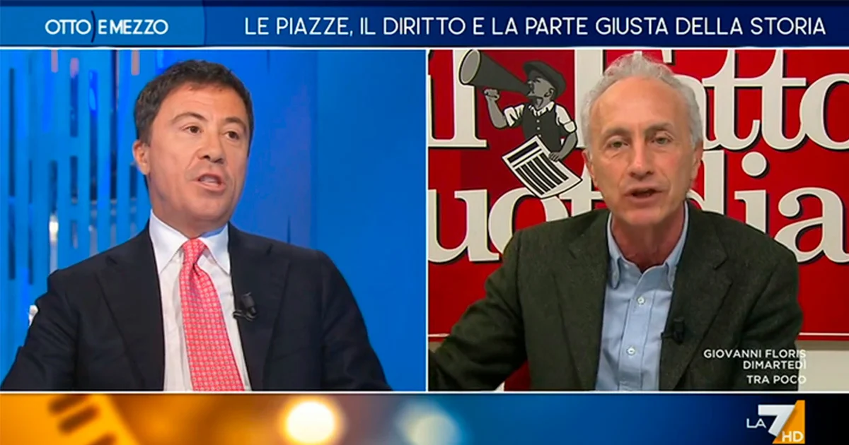 Travaglio rebate Bocchino em La7: “Não são os magistrados, são os políticos que saem impunes”