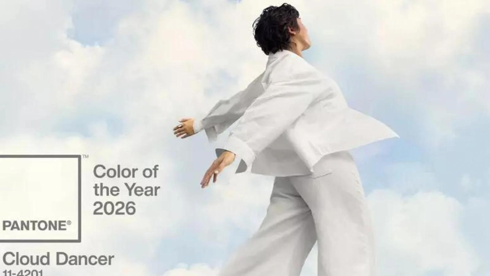 Pantone 2026: Cloud Dancer, o branco suave que anuncia um novo recomeço