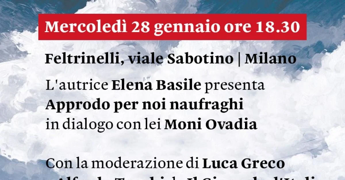 «Approdo per noi naufraghi»: Elena Basile discute paz e reforma europeia com Moni Ovadia na Feltrinelli