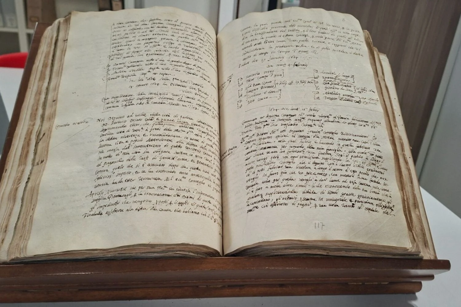 Descoberto em Padova o primeiro ‘brevetto’ para produção dos bigoli (26/01/1604)