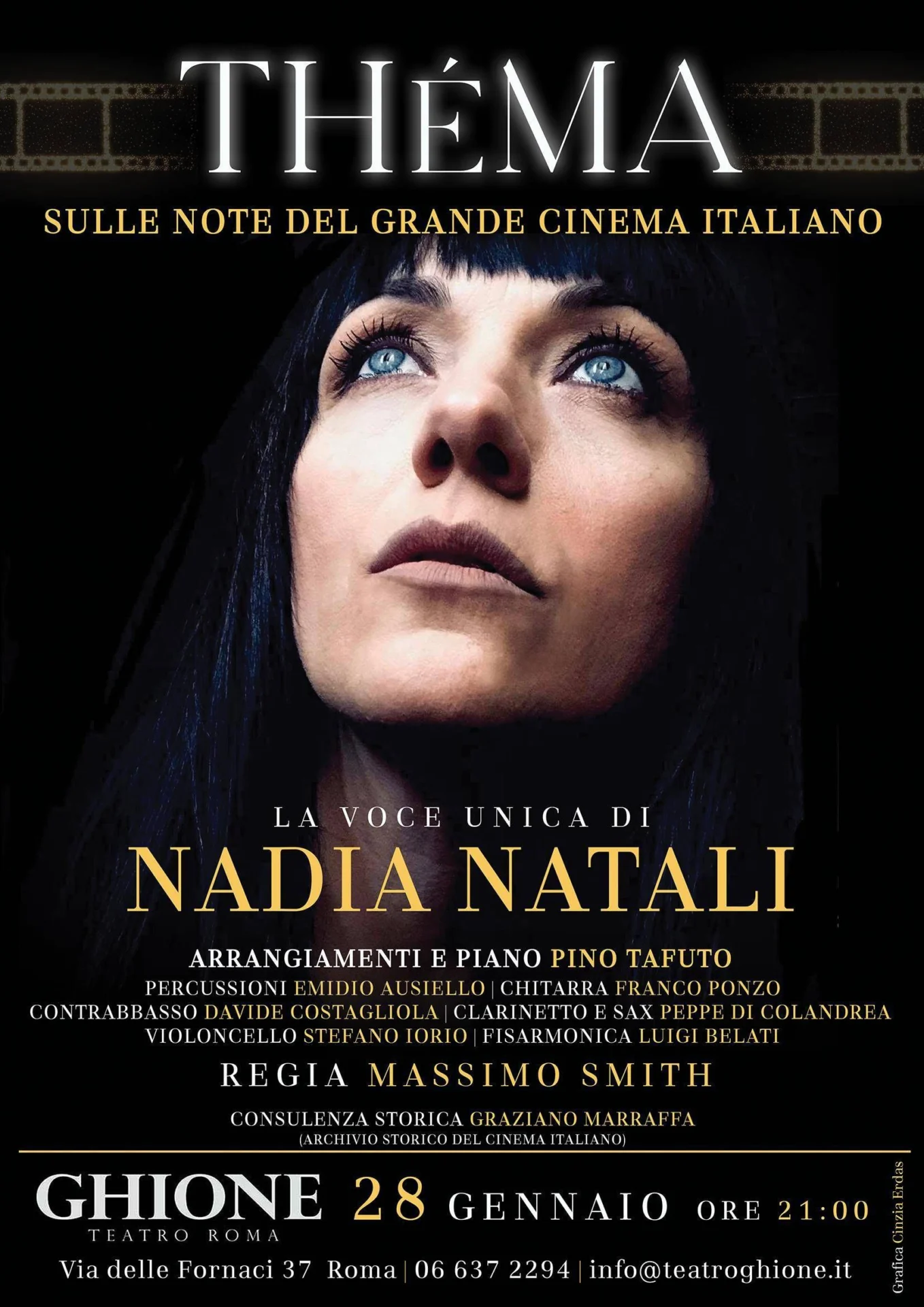 Théma: Nadia Natali revive o melhor do grande cinema italiano no Teatro Ghione
