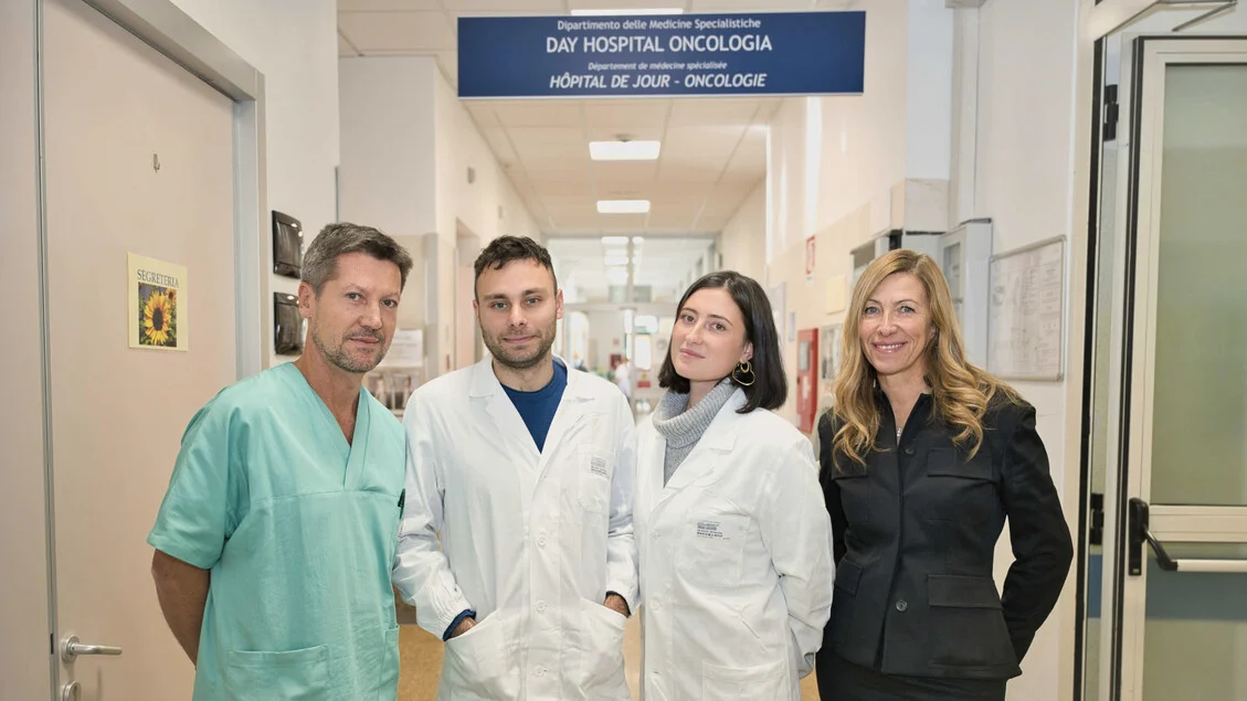 Hospital Parini de Aosta recebe os primeiros dois borsistas em oncologia para coordenar pesquisa clínica