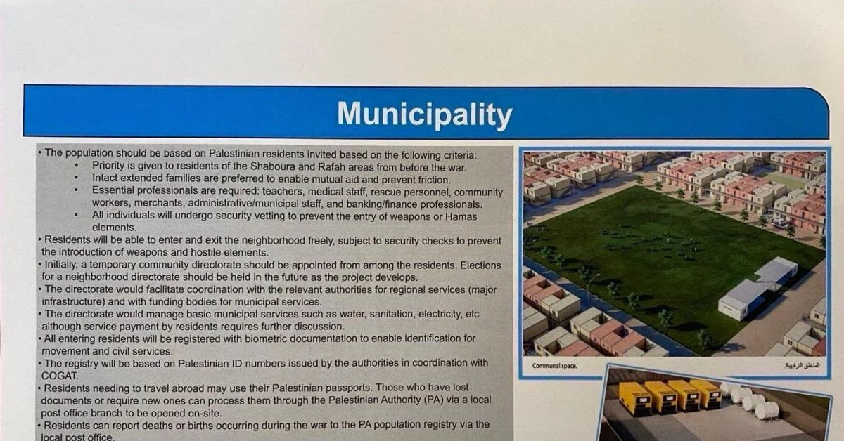 Emirados financiam «primeira comunidade planejada» em Rafah: ONG denuncia criação de ghetto sob vigilância biométrica