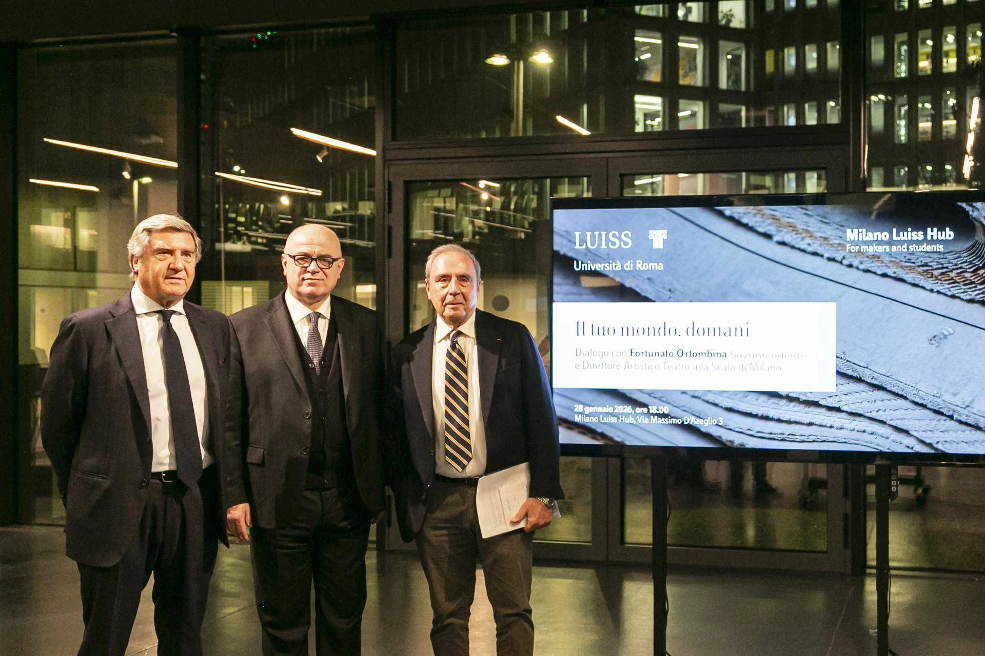 Milano Luiss Hub lança ciclo de entrevistas 'Il tuo mondo, domani' com Fortunato Ortombina