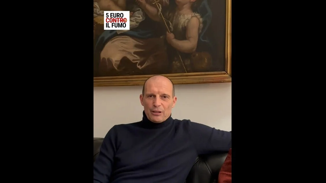 Massimiliano Allegri apoia aumento de €5 no preço do maço para combater o fumo