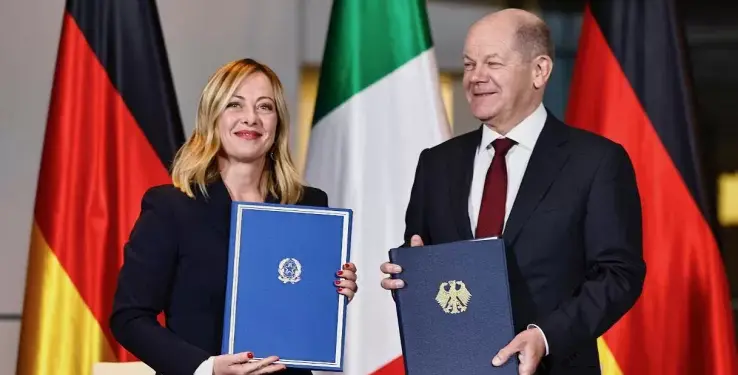 Pacto Itália-Alemanha: Meloni e Scholz Firmam Acordo