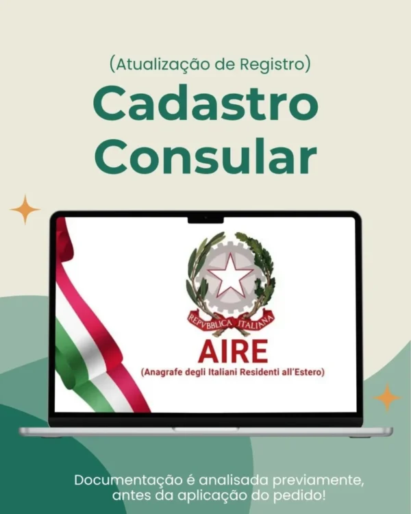 A.I.R.E. - Atualização do Cadastro Consular