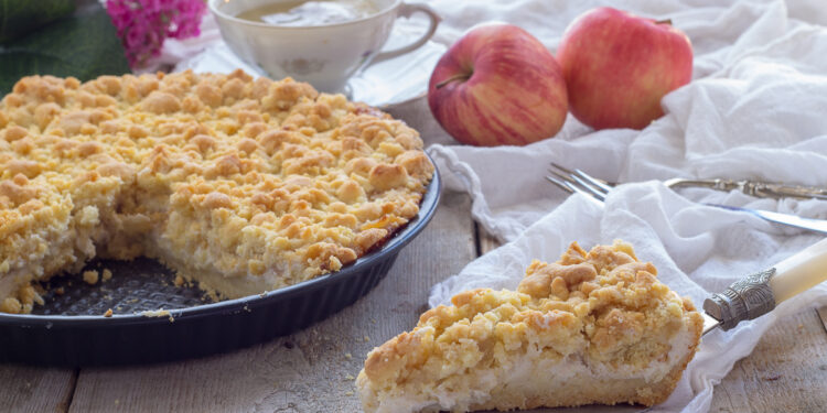 Receita Fácil de Torta di Mele Sbriciolata