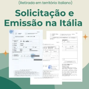 Solicitação de certidão italiana - Território Italiano