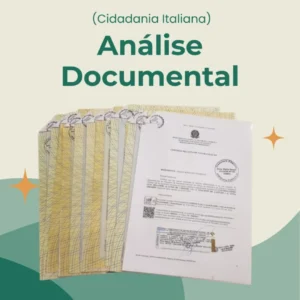 Análise Documental – Cidadania Italiana