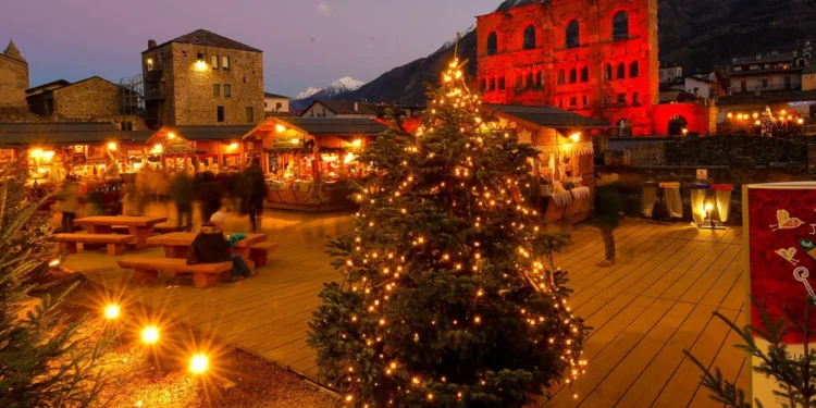 Mercatini di Natale em Aosta: O Encanto do Marché Vert Noël