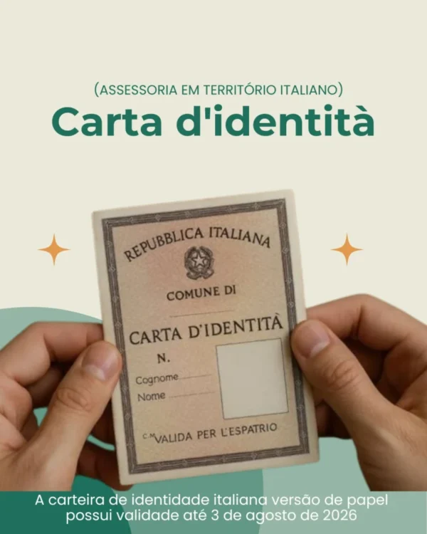 Assessoria para Emissão da Carteira de Identidade Italiana