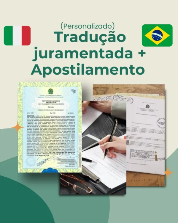 Link de Pagamento Personalizado - Tradução Juramentada e Apostilamento