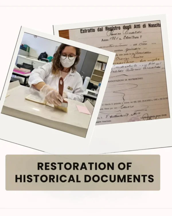 Archival Restoration Services - (Residents in Europe)